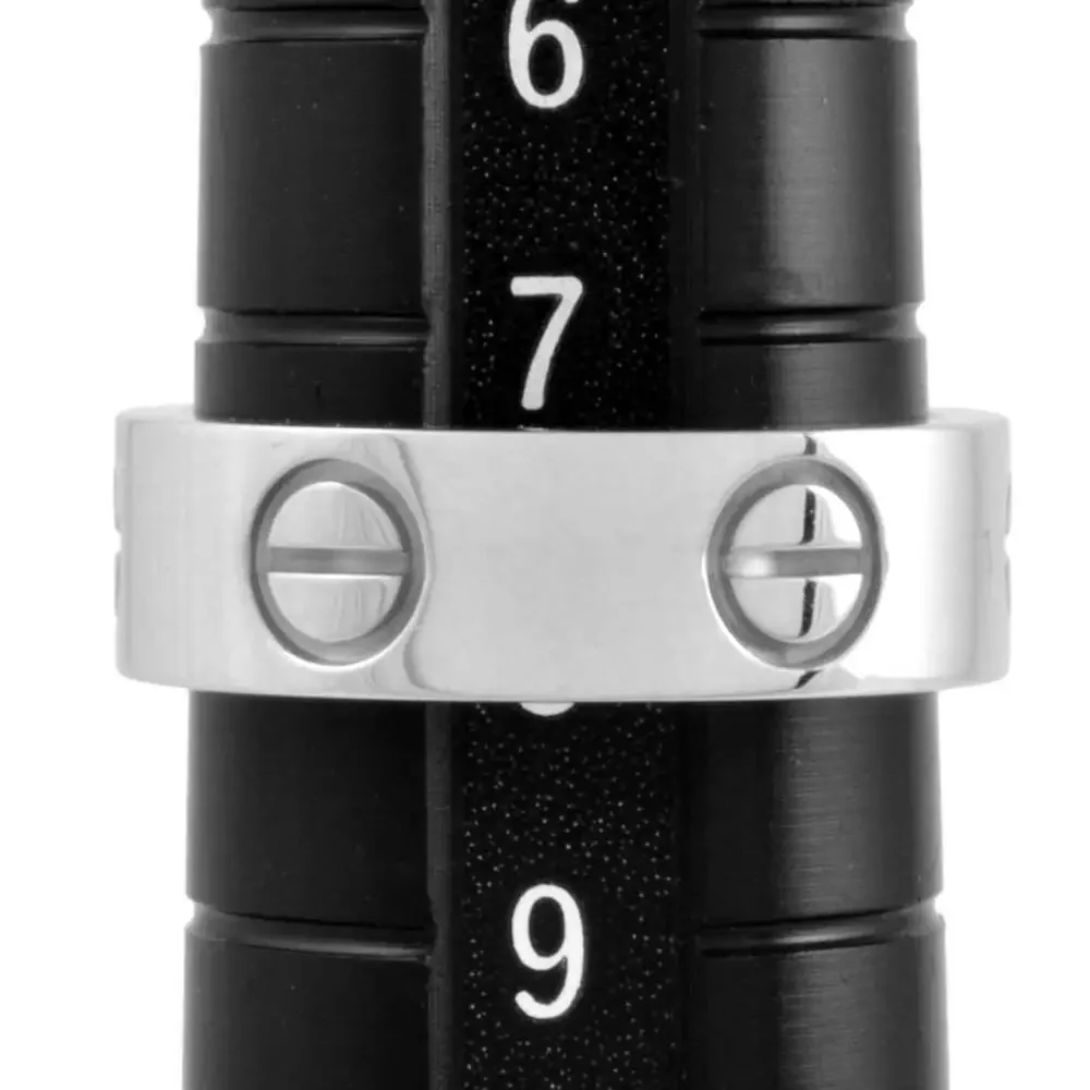 CARTIER 18k Silver Love Ring #48